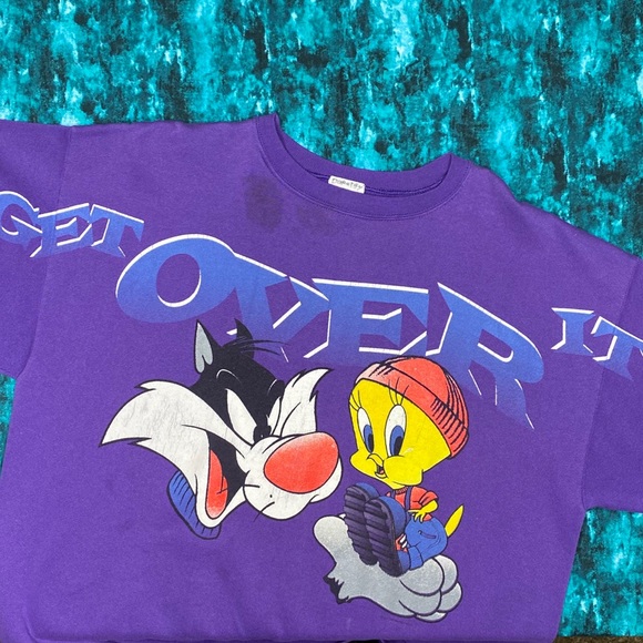 Warner Bros. Other - Vintage Looney Tunes Sweatshirt 90s XL Tweety Bird